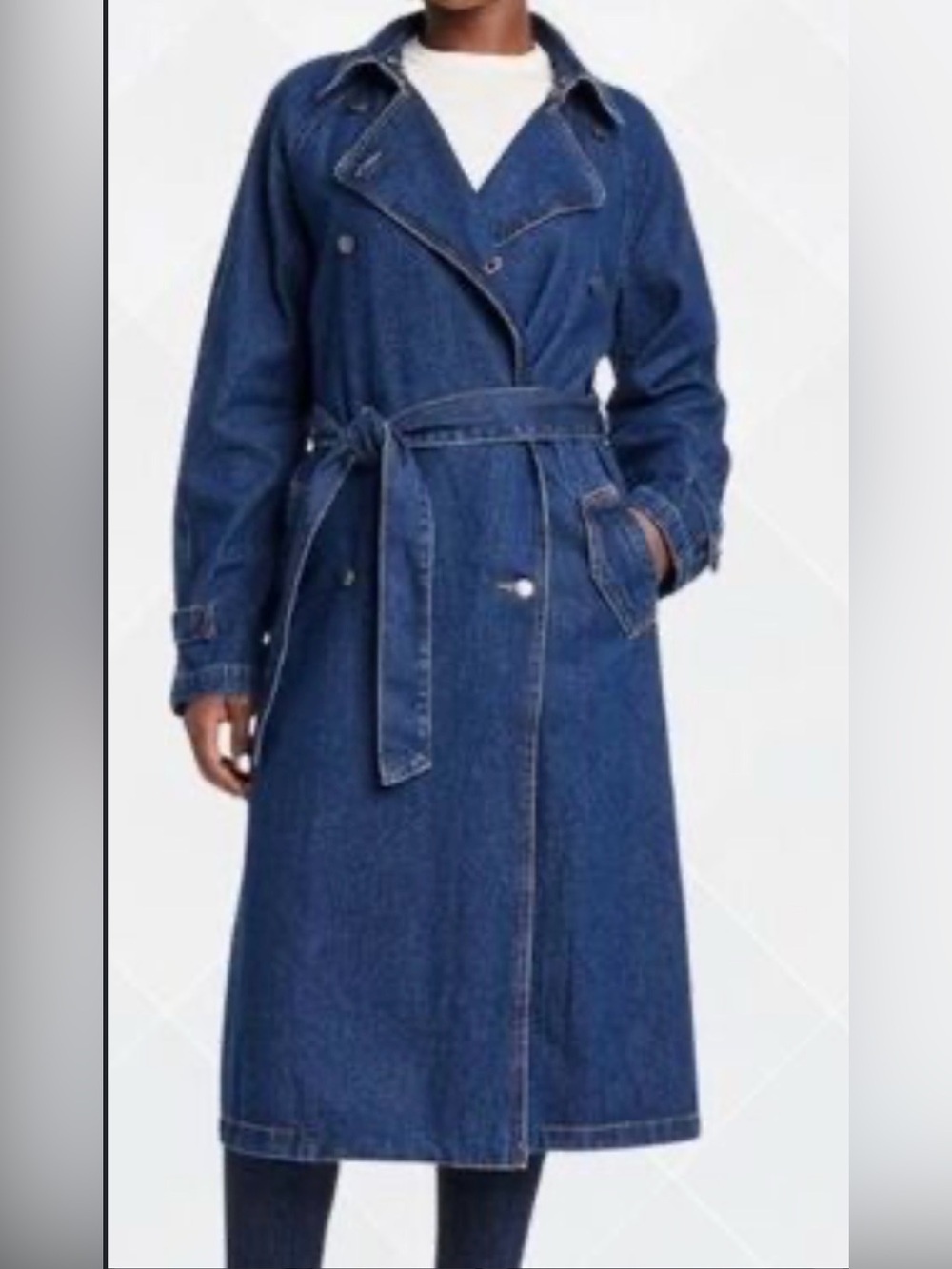 Universal Thread Dark Blue Denim Coat size large